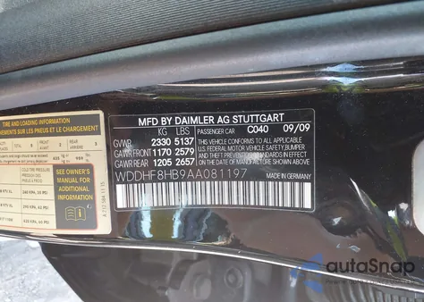 2010 Mercedes-Benz E 350 4Matic из США, поврежденный, VIN WDDHF8HB9AA081197